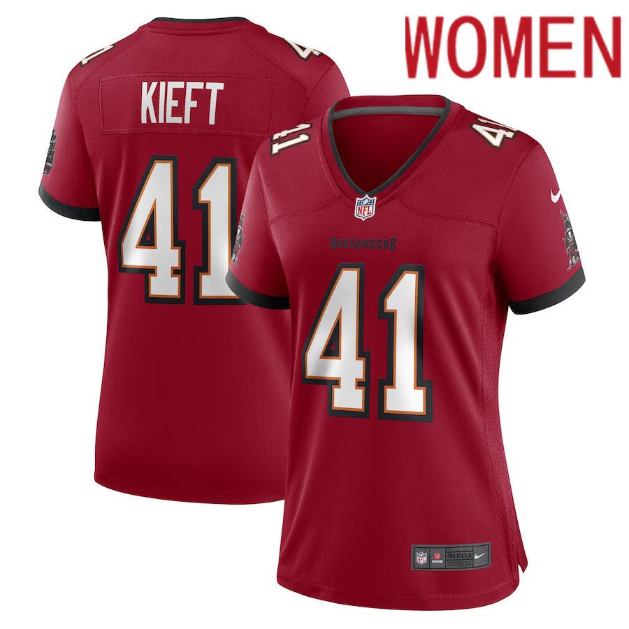 Women Tampa Bay Buccaneers 41 Ko Kieft Nike Red Game Player NFL Jersey